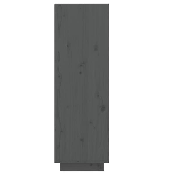 vidaXL Kenkäkaappi harmaa 30x34x105 cm täysi mänty