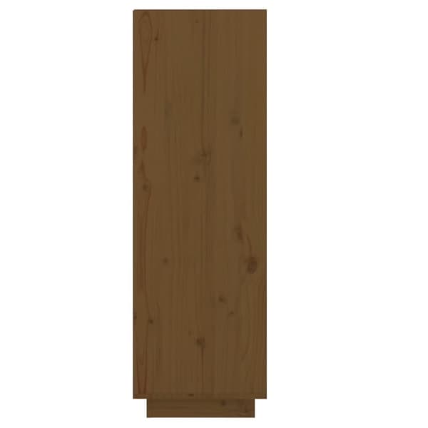 vidaXL Skohylle honningbrun 30x34x105 cm heltre furu