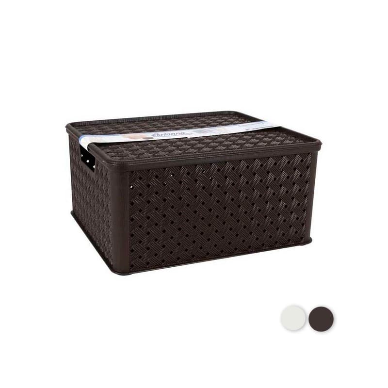 Förvaringslåda med lock Tontarelli 13 L Plast (33 X 29 x 16 cm)