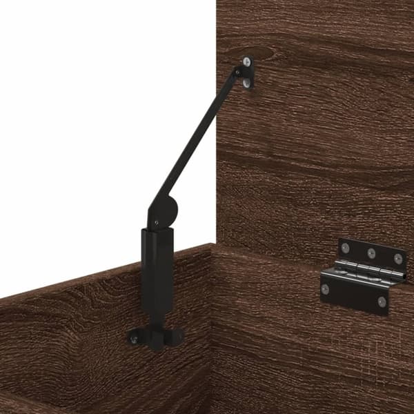 vidaXL skobænk 60x30x45 cm konstrueret træ brun egetræ