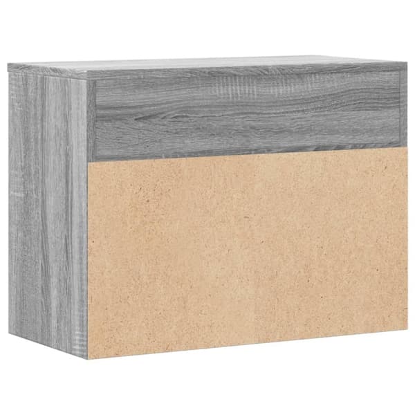 vidaXL Skobenk grå sonoma 60x30x45 cm konstruert tre