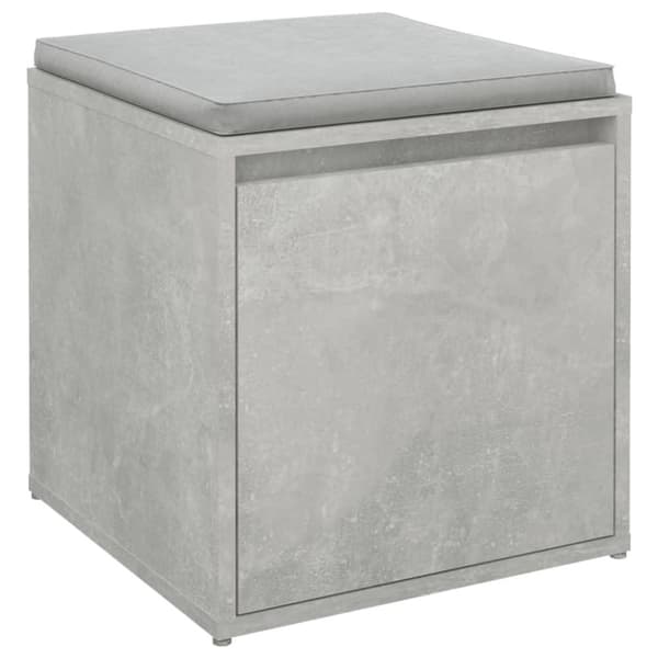 vidaXL Oppbevaringsskap betonggrå 40,5x40x40 cm konstruert tre