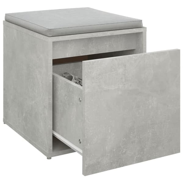 vidaXL Oppbevaringsskap betonggrå 40,5x40x40 cm konstruert tre