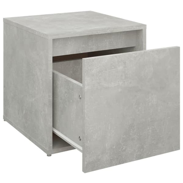 vidaXL Oppbevaringsskap betonggrå 40,5x40x40 cm konstruert tre