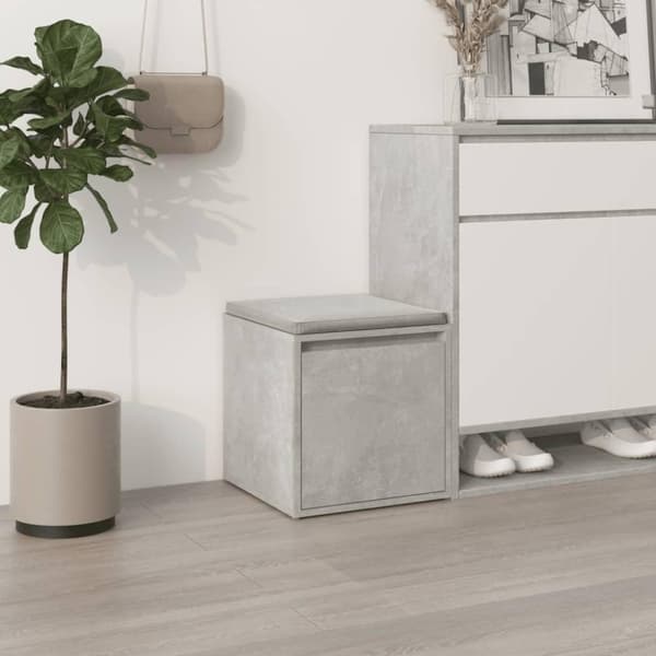 vidaXL Oppbevaringsskap betonggrå 40,5x40x40 cm konstruert tre