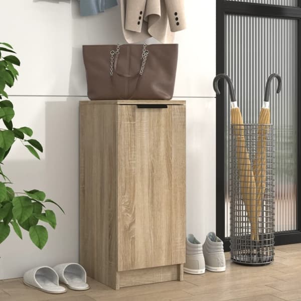 vidaXL Skoskap sonoma eik 30x35x70 cm konstruert tre