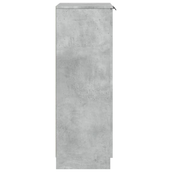 vidaXL Skoskap betonggrå 59x35x100 cm konstruert tre