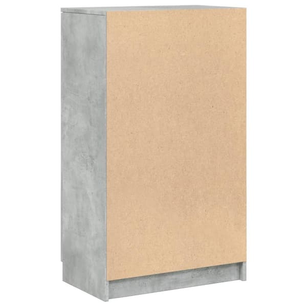 vidaXL Skoskap betonggrå 59x35x100 cm konstruert tre