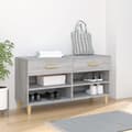 Miniatyrbilde 11 av 11: vidaXL Skohylle grå sonoma 102x35x55 cm konstruert tre