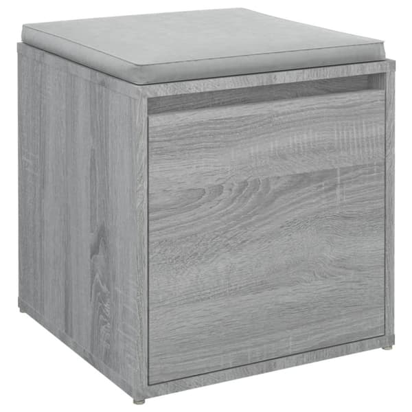 vidaXL Oppbevaringsskap grå sonoma 40,5x40x40 cm konstruert tre