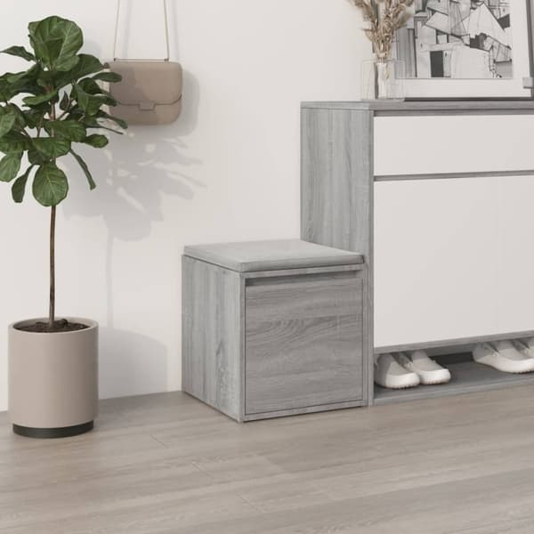 vidaXL Oppbevaringsskap grå sonoma 40,5x40x40 cm konstruert tre