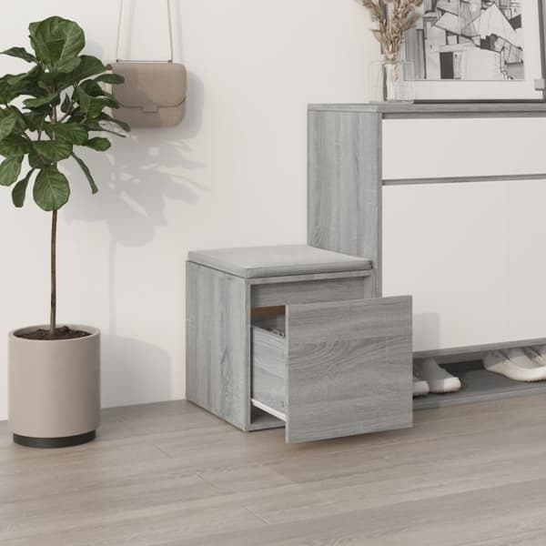 vidaXL Oppbevaringsskap grå sonoma 40,5x40x40 cm konstruert tre