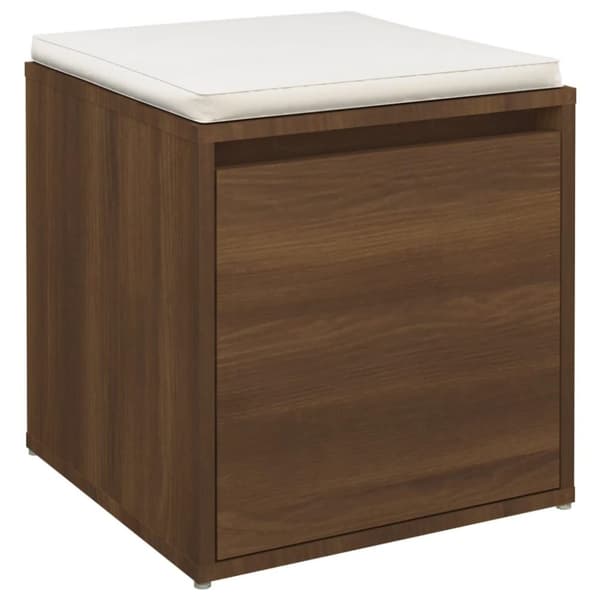 vidaXL Oppbevaringsskap brun eik 40,5x40x40 cm konstruert tre