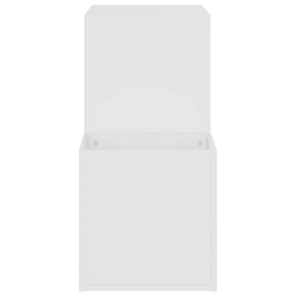 vidaXL Eteisen kenkäkaappi valkoinen 105x35,5x70 cm tekninen puu