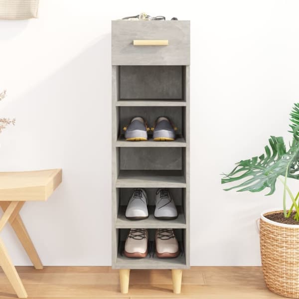 vidaXL skoreol 30x35x105 cm konstrueret træ betongrå