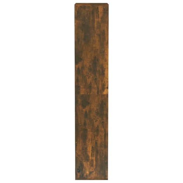 vidaXL skoreol 54x34x183 cm konstrueret træ røget egetræ