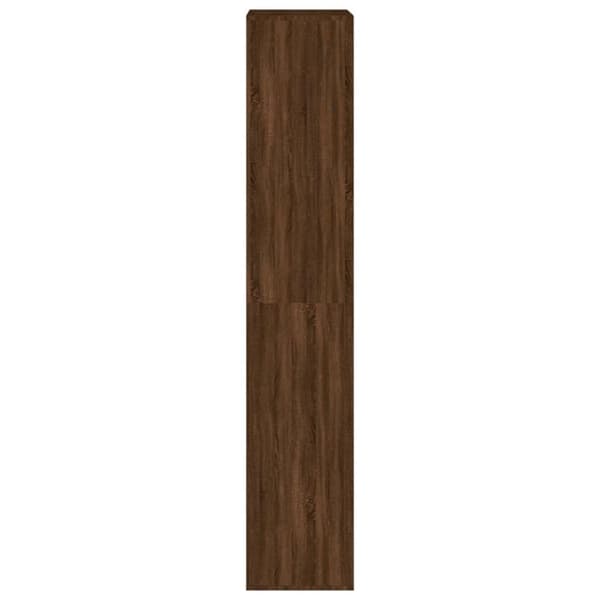 vidaXL Kenkäteline ruskea tammi 54x34x183 cm tekninen puu