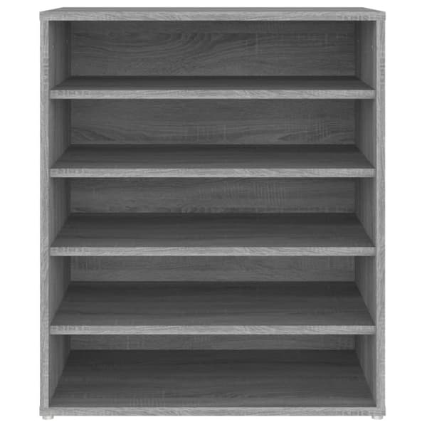 vidaXL skoskab 60x35x70 cm konstrueret træ grå sonoma-eg