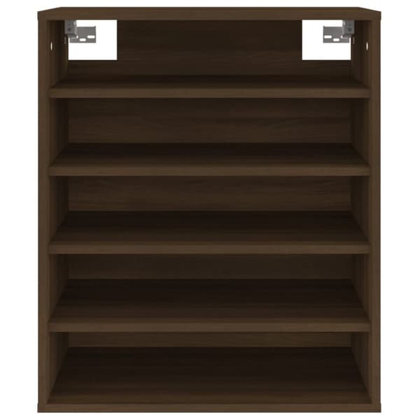 vidaXL skoskab 60x35x70 cm konstrueret træ brun egetræsfarve