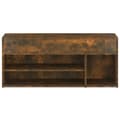 Miniatyrbillede 9 af 9: vidaXL skobænk 105x30x45 cm konstrueret træ røget egetræsfarve