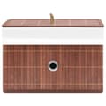 Miniatyrbild 4 av 10: vidaXL Förvaringslådor bambu 4 st brun