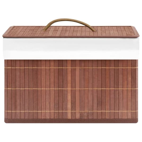vidaXL Förvaringslådor bambu 4 st brun
