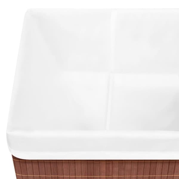 vidaXL Förvaringslådor bambu 4 st brun