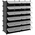 Miniatyrbilde 9 av 9: vidaXL Skostativ svart 94,5x36,5x106 cm PP