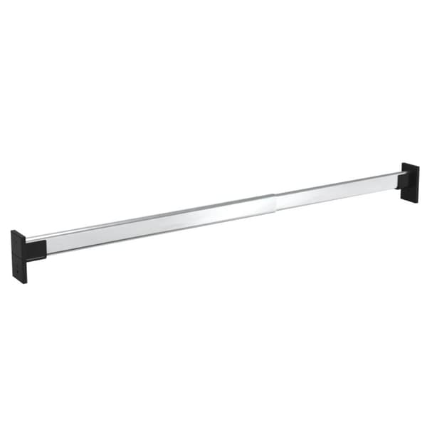 vidaXL Teleskopiska garderobsskenor 2 st silver 58-100 cm