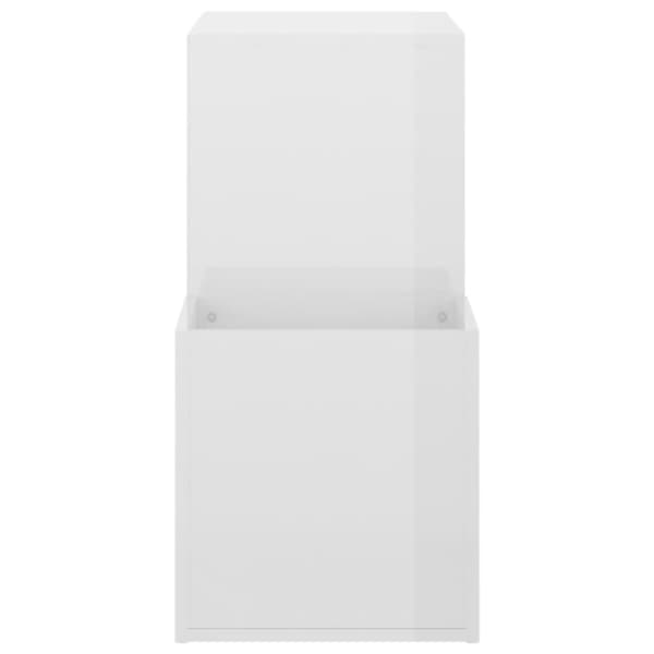 vidaXL Skoskap for gang høyglans hvit 105x35,5x70 cm konstruert tre