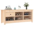 Miniatyrbilde 6 av 10: vidaXL Skoskap 110x38x45,5 cm heltre furu
