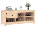 Miniatyrbilde 7 av 10: vidaXL Skoskap 110x38x45,5 cm heltre furu