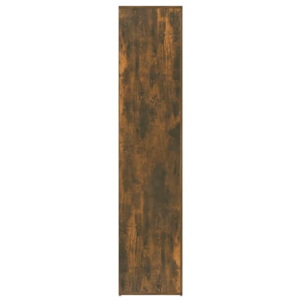 vidaXL Skoskap røkt eik 80x39x178 cm konstruert tre