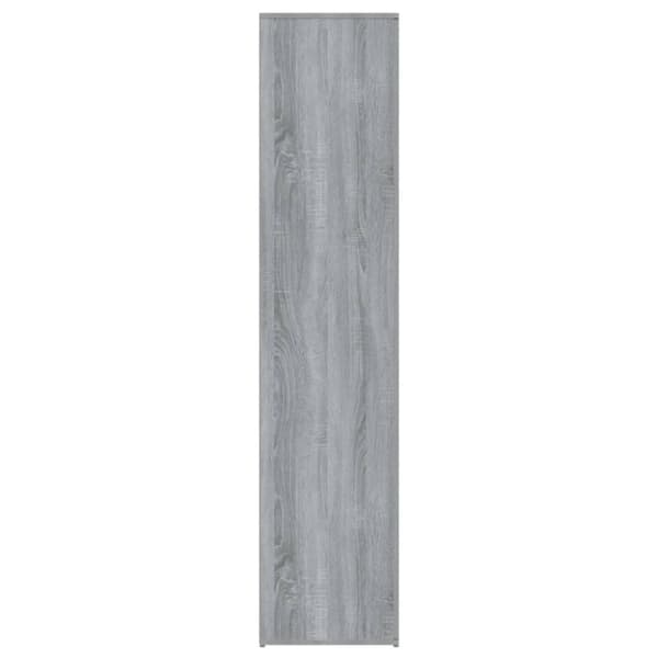 vidaXL Skoskap grå sonoma 80x39x178 cm konstruert tre