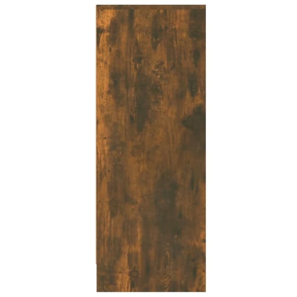 vidaXL Skoställ rökfärgad ek 60x35x92 cm konstruerat trä