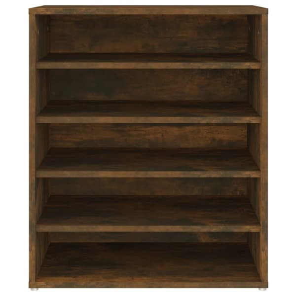 vidaXL Skohylle røkt eik 60x35x70 cm konstruert tre