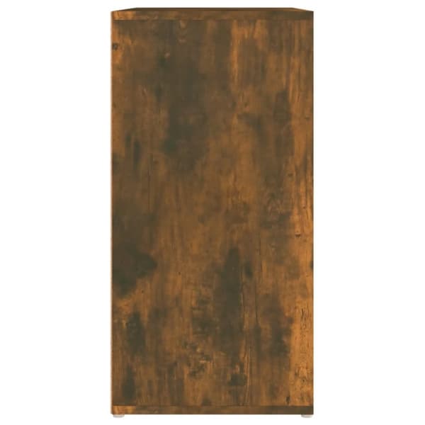 vidaXL Skohylle røkt eik 60x35x70 cm konstruert tre
