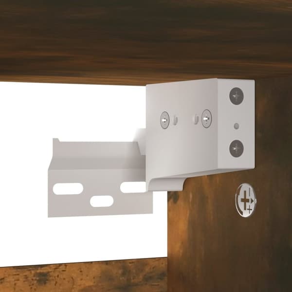 vidaXL Skohylle røkt eik 60x35x70 cm konstruert tre