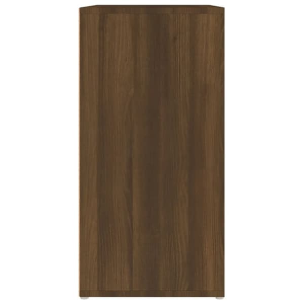 vidaXL Skohylle brun eik 60x35x70 cm konstruert tre