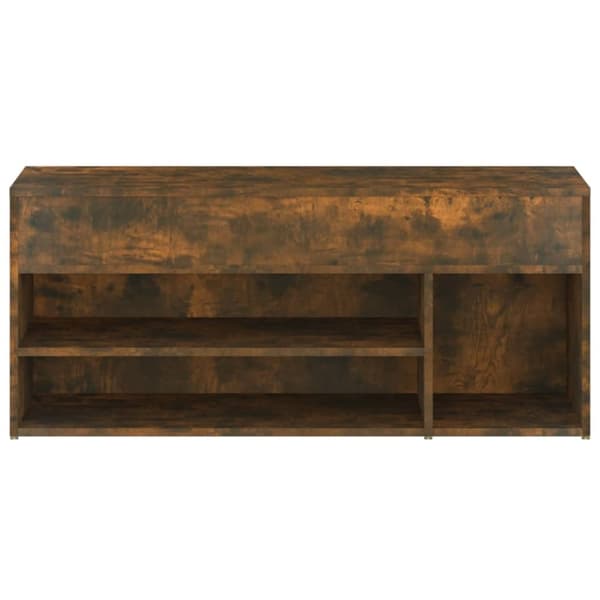 vidaXL Skobenk røkt eik 105x30x45 cm konstruert tre