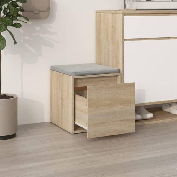 vidaXL opbevaringsskab 40,5x40x40 cm konstrueret træ sonoma-eg