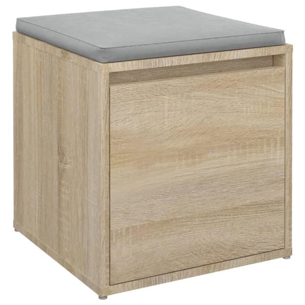 vidaXL opbevaringsskab 40,5x40x40 cm konstrueret træ sonoma-eg