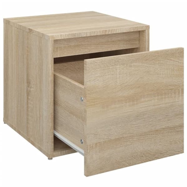 vidaXL opbevaringsskab 40,5x40x40 cm konstrueret træ sonoma-eg