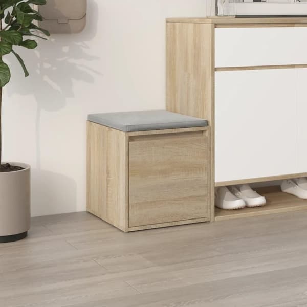 vidaXL opbevaringsskab 40,5x40x40 cm konstrueret træ sonoma-eg
