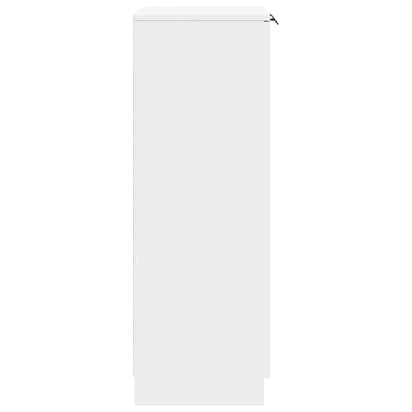 vidaXL skoskab 59x35x100 cm konstrueret træ hvid