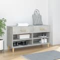 Miniatyrbillede 11 af 11: vidaXL skoreol 102x35x55 cm konstrueret træ betongrå