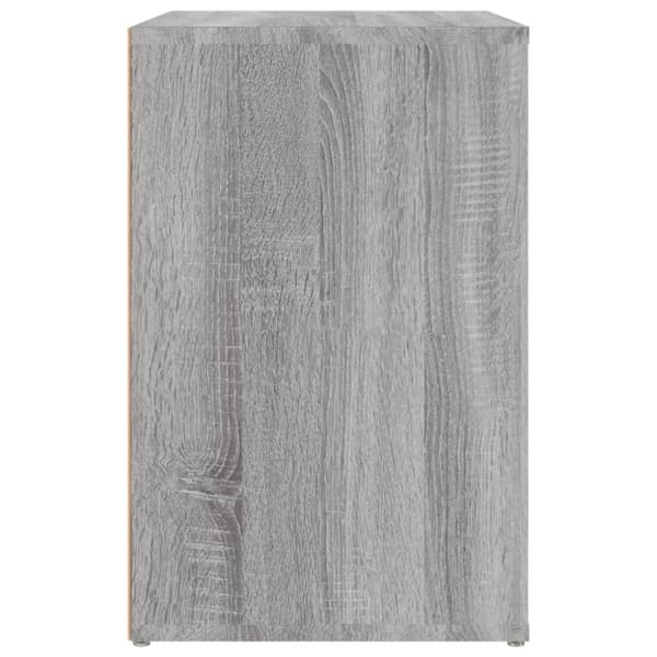 vidaXL Skoskap grå sonoma 130x35x54 cm konstruert tre