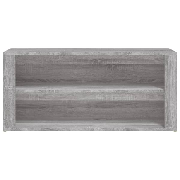 vidaXL Skohylla grå Sonoma 100x35x45 cm konstruerat trä