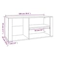 Miniatyrbilde 7 av 8: vidaXL Skoskap røkt eik 100x35x45 cm konstruert tre