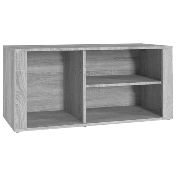 vidaXL Skoskap grå sonoma 100x35x45 cm konstruert tre